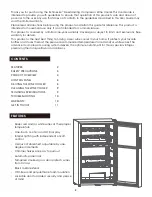 Preview for 2 page of Schmécké SHMFWCC121LB User Manual