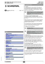 schmersal ASM E1-R2 Operating Instructions Manual preview