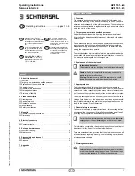 schmersal AZM 161..-33 Series Operating Instructions Manual предпросмотр