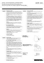 Preview for 2 page of schmersal AZM 161 Mounting And Wiring Instructions