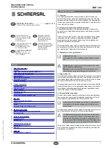 schmersal BDF 100 Operating Instructions Manual preview