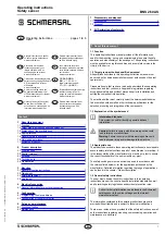 schmersal BNS 260 AS Operating Instructions Manual preview