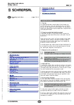 schmersal BNS 36-02Z Operating Instructions Manual preview