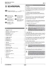 Preview for 1 page of schmersal BZ 16 Operating Instructions