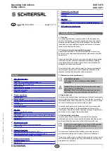 Preview for 1 page of schmersal CSS 34F0 Operating Instructions Manual