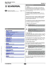 Preview for 1 page of schmersal EX-AZ 16 Operating Instructions