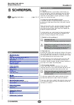 schmersal EX-AZM 415 Operating Instructions Manual preview