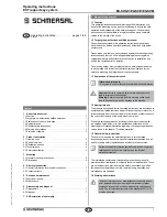 Preview for 1 page of schmersal EX-SHGV Operating Instructions Manual