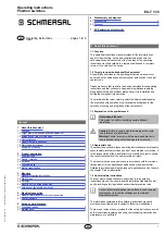 schmersal EX-T 335 Operating Instructions Manual preview