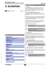 Preview for 1 page of schmersal EX-T. 454 Series Operating Instructions Manual