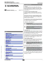 Preview for 1 page of schmersal EX-T3Z 068 Operating Instructions Manual