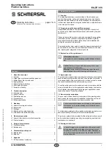 Preview for 1 page of schmersal EX-Z 355 Series Operating Instructions Manual