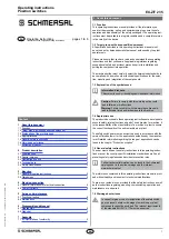 schmersal EX-Z/T 235 Operating Instructions Manual preview