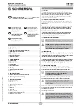 Preview for 1 page of schmersal FWS 2105 Operating Instructions Manual