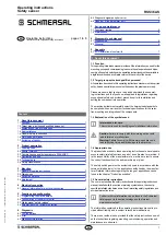 Preview for 1 page of schmersal RSS36 AS Operating Instructions Manual