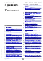 Preview for 1 page of schmersal SEP 01.0 Operating Instructions Manual