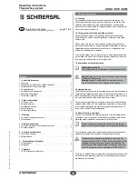 schmersal SHGV Operating Instructions Manual preview