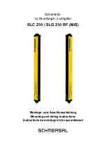 Preview for 1 page of schmersal SLC 210 RF Mounting And Wiring Instructions