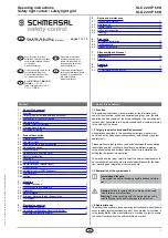 schmersal SLC 220 IP 69 K Operating Instructions Manual preview