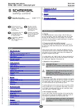 Preview for 1 page of schmersal SLC 220 Operating Instructions Manual