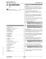 Preview for 1 page of schmersal SRB 207AN/1-230V Operating Instructions Manual