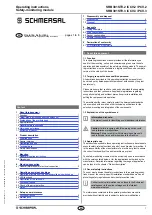 Preview for 1 page of schmersal SRB301ST/PCV.2 Operating Instructions Manual