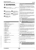 Предварительный просмотр 1 страницы schmersal T3Z 068 Series Operating Instructions