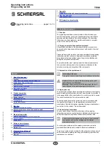 Preview for 1 page of schmersal TESK Series Operating Instructions Manual