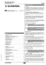 Preview for 1 page of schmersal TQ 900 Operating Instructions