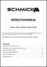 Schmick JC95B Instruction Manual preview