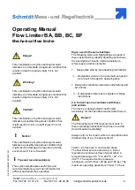 Предварительный просмотр 6 страницы Schmidt BA Operating Manual