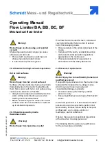 Предварительный просмотр 8 страницы Schmidt BA Operating Manual