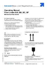 Предварительный просмотр 12 страницы Schmidt BA Operating Manual