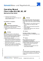 Предварительный просмотр 15 страницы Schmidt BA Operating Manual