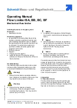 Предварительный просмотр 16 страницы Schmidt BA Operating Manual