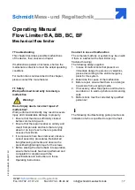 Предварительный просмотр 17 страницы Schmidt BA Operating Manual