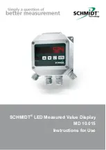 Schmidt MD 10.015 Instructions For Use Manual preview