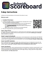 Schmidt Scoreboard Setup Instructions предпросмотр