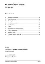 Preview for 2 page of Schmidt SS 20.261 Instructions For Use Manual