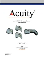 SCHMITT Acuity AccuProfile 820 Series User Manual preview