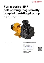 SCHMITT SMP 150 PP Original Operating Manual предпросмотр