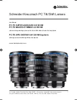 Schneider Kreuznach PC-TS APO-DIGITAR 5.6/120 HM Aspheric User Manual preview