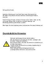 Preview for 3 page of Schneider Schirme 100293984a Assembly And Operating Instructions Manual