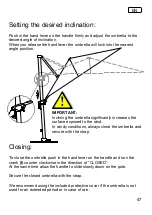 Preview for 47 page of Schneider Schirme 776-00 Assembly And Operating Instructions Manual