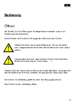 Preview for 9 page of Schneider Schirme Rhodos 782-00 Series Assembly And Operating Instructions Manual