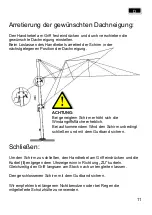 Preview for 11 page of Schneider Schirme Rhodos 782-00 Series Assembly And Operating Instructions Manual