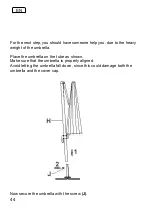 Preview for 44 page of Schneider Schirme Rhodos 782-00 Series Assembly And Operating Instructions Manual