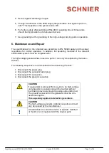 Preview for 14 page of SCHNIER 810353 Operating Manual