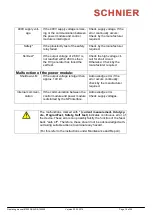 Preview for 18 page of SCHNIER 810353 Operating Manual