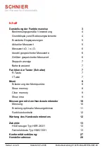 Preview for 2 page of SCHNIER HMG 11/02 Operating Instructions Manual